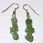 Boucles d'oreille olivine