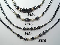 Collier fantaisie hématite