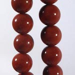 Collier perle jaspe rouge